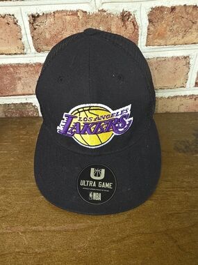 Los Angeles Lakers Black Adjustable Ultra Game Cap